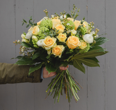Soft Yellow Bouquet | Sorrel and Sage Florist | Mother's Day - Send Mum a beautiful bouquet of flowers from your local, experienced florist. Support your independent florist this Mother's Day and order a fantastic arrangement of flowers online