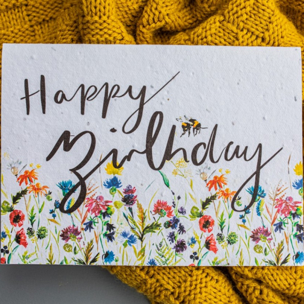 Happy Birthday | Plantable Seed Card