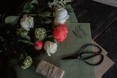 Peony Workshop - Sorrel & Sage Florist - Join Sorrel and Sage Florist at Eden Tearooms in Newburgh and create your own peony bouquet...