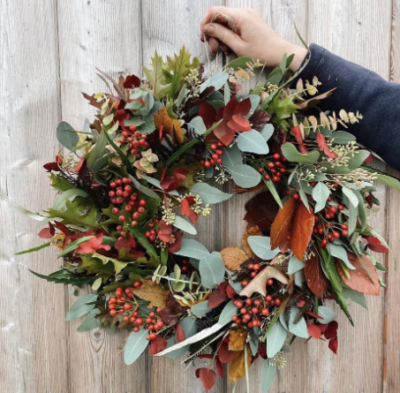 Autumn Wreath Making - Sept 21st at Eden Galleries, Newburgh - Embrace seasonal flowers and foliages on this friendly workshop inspired by the changing season. Join us at Eden in Newburgh and enjoy a creative afternoon behind the workbenches.